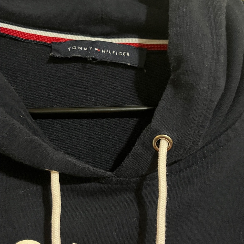 Tommy Hilfiger Essential Flag Long Sleeve Hoodie Dress.
  PRICE is set at $25. - Picture 2 of 4